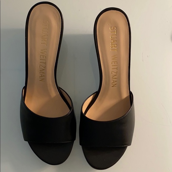 NEW Stuart Weitzman Slide Wedges - Picture 2 of 10